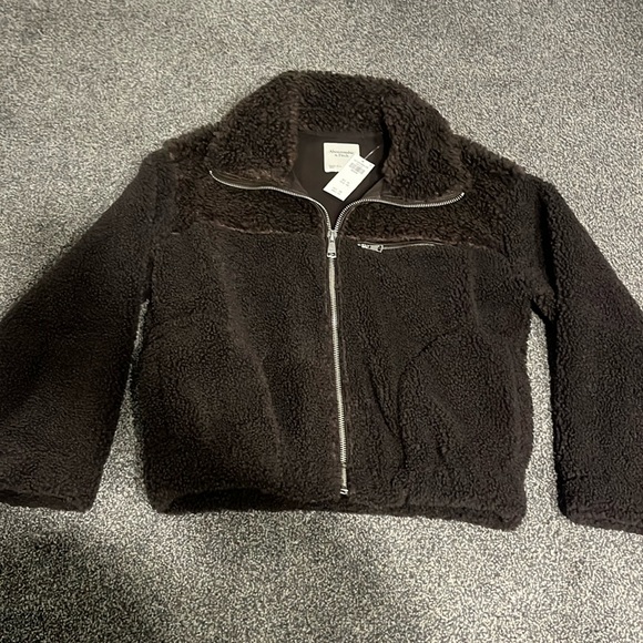Abercrombie & Fitch Jackets & Blazers - Abercrombie & Fitch Faux Sherpa Jacket (M) FINAL SALE